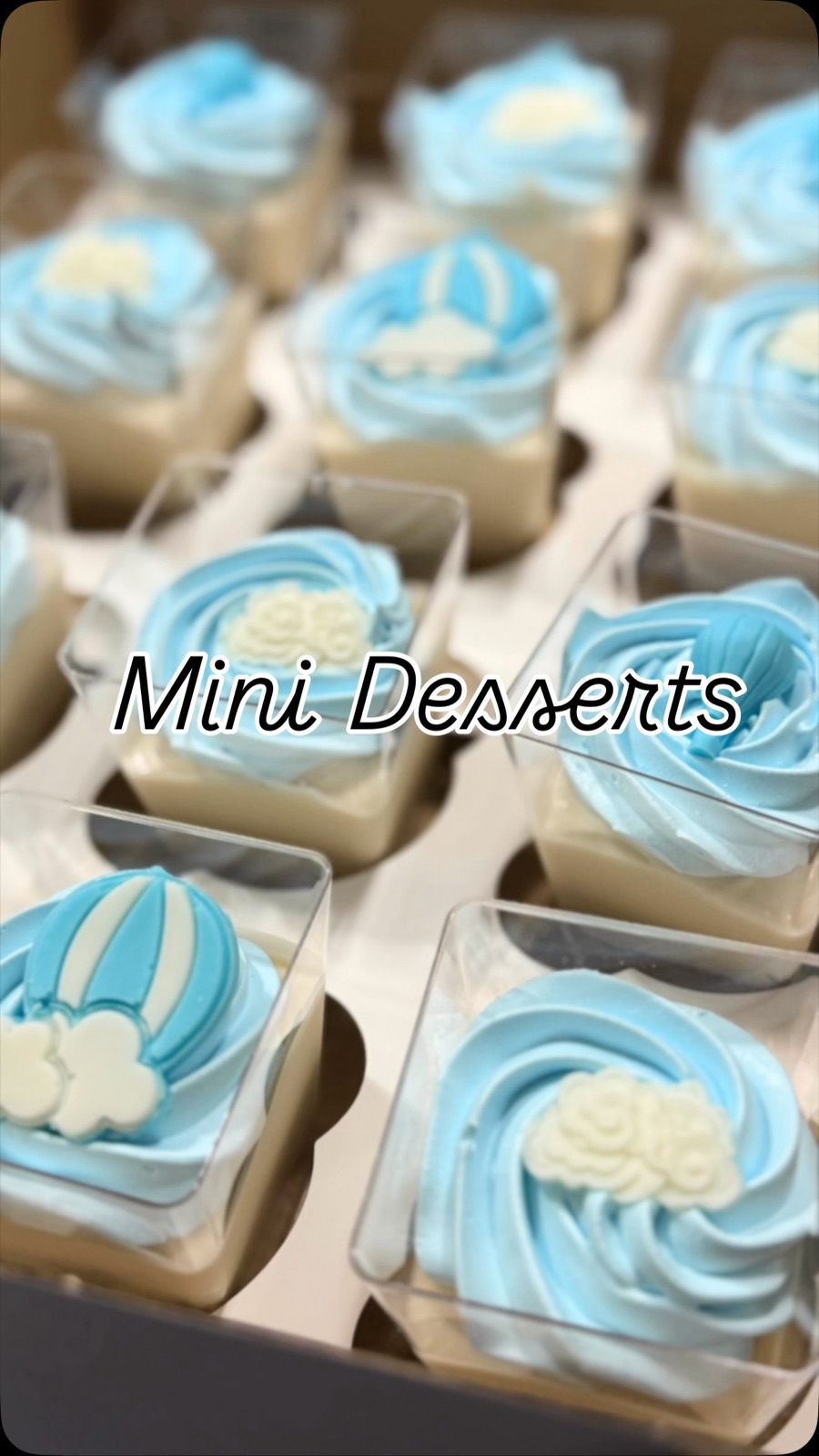 Mini dessert cups for a Central Florida party