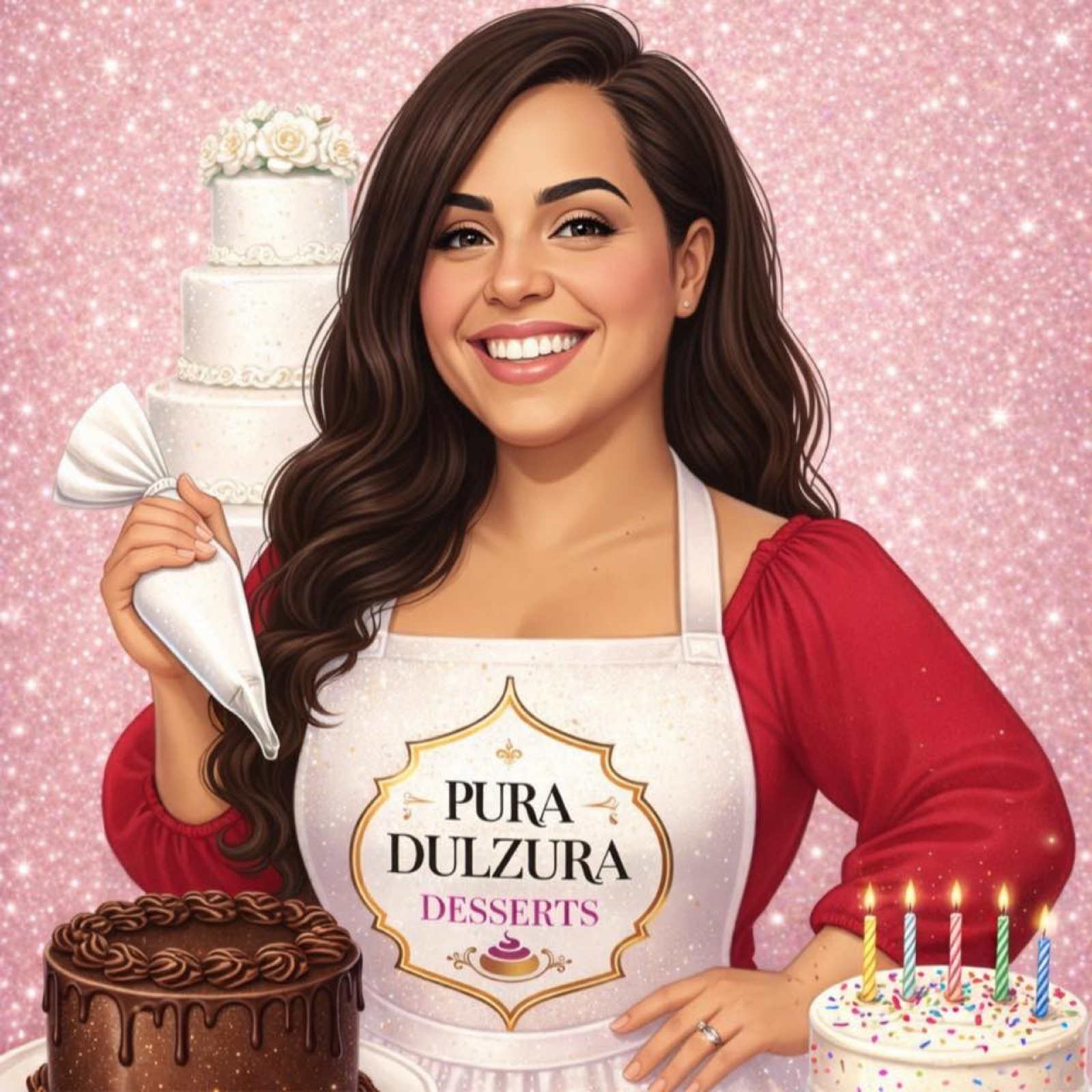 Pura Dulzura Desserts brand illustration